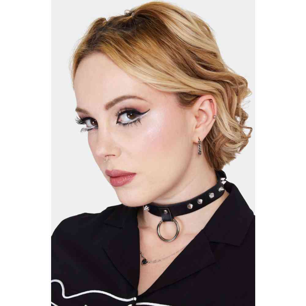 Jawbreaker - Silver Chain Hoop Oorbellen - Zilverkleurig